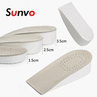 sunvo invisible height increased insoles for elevator shoes inserts half breathable memory foam heightening heel lifts shoe pad