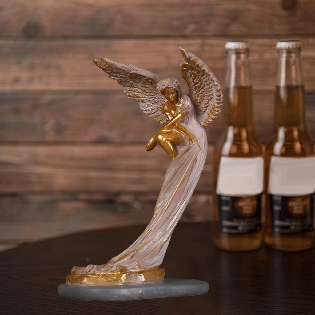 

Resin Redemption Angel Sculpture Art Statue TV Cabinet Home Office Ornaments