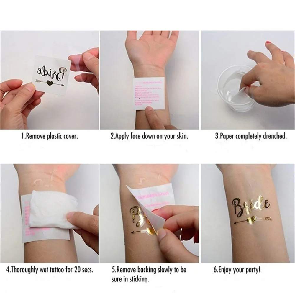 10 шт./лот Свадебные вечерние невесты кожи тела декоративные одноразовые