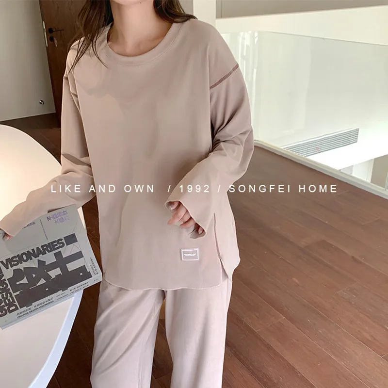 Весенний Новый Пижамный костюм Fdfklak в стиле Харадзюку Женский - Цена: 1336.1