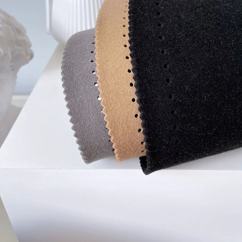 

Woman Autumn Winter Australian Wool Bucket Hat Female Warm Top Hat Cute Chirp Beggar Hat Serrated Brim Perforated Fedoras Hat