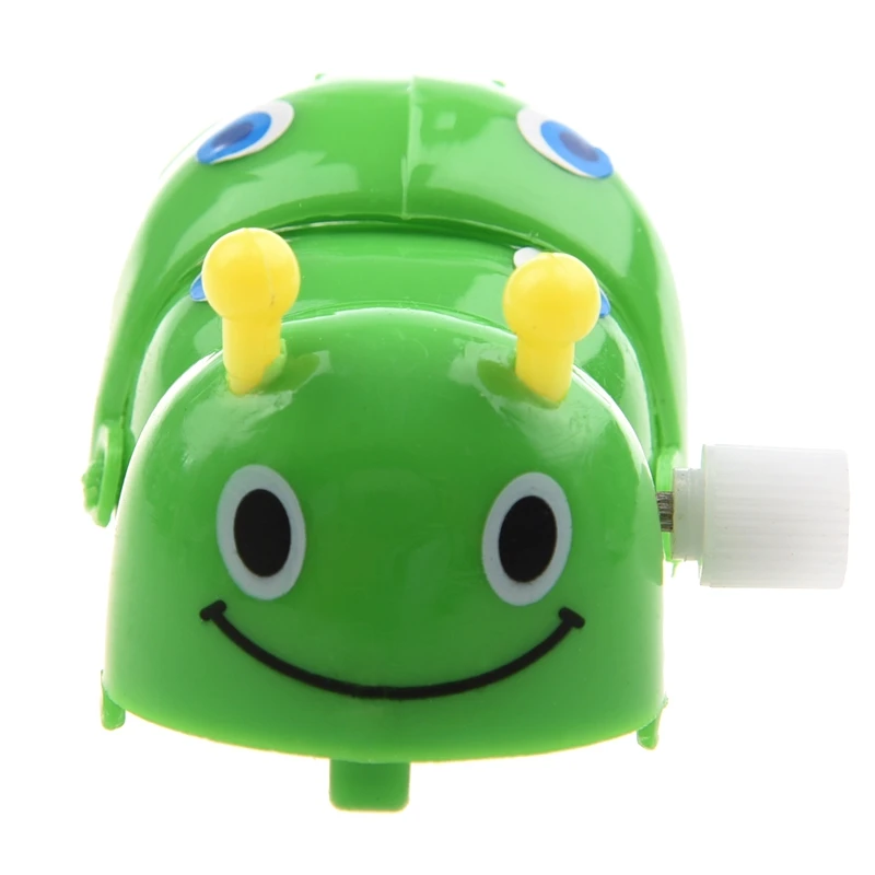 

Children Clockwork Spring Toy Green Plastic Cartoon Creeping Insect