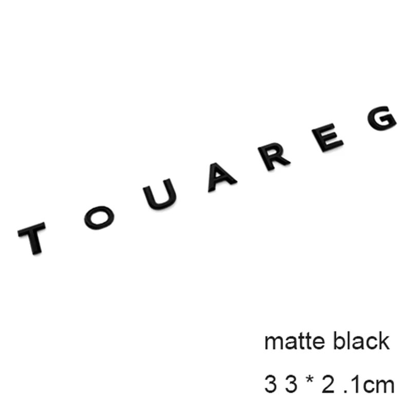 3D эмблема из АБС пластика с буквами для TOUAREG автостайлинг логотип среднего