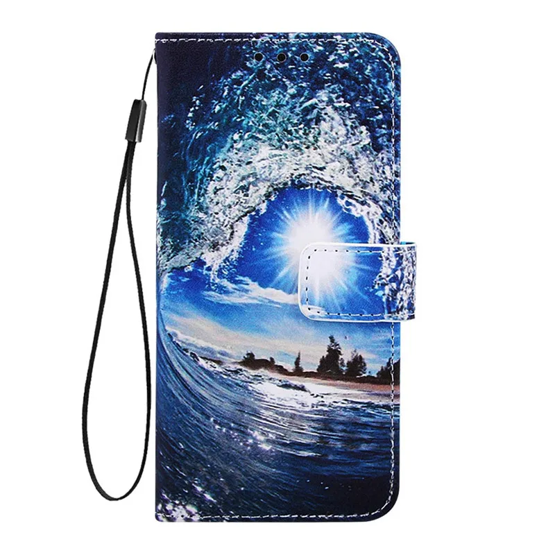 J Кожаный флип-чехол для samsung Galaxy A10 A20 A30 A40 A50 A70 A80 A20e A10s A30s A50s A20s чехол для телефона чехол-бумажник с рисунком и крышка - Цвет: J