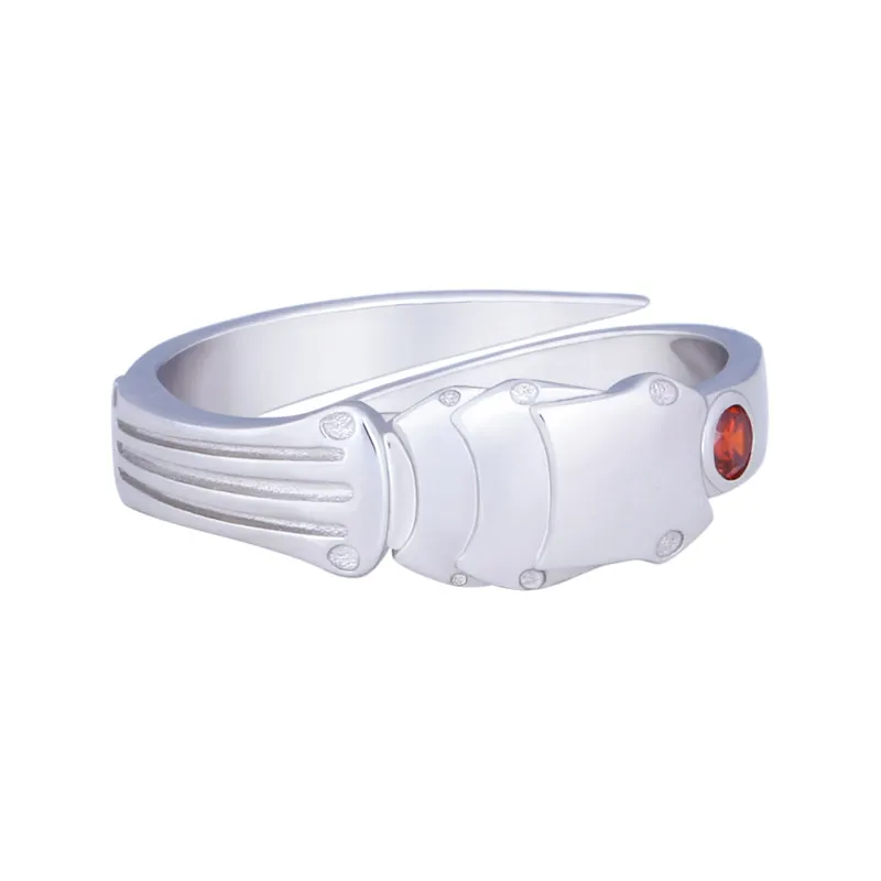 

Anime Fullmetal Alchemist Edward Elric Cosplay S925 Silver Finger Ring Adjustable Men Women Take Photo Props Jewelry Xmas Gifts