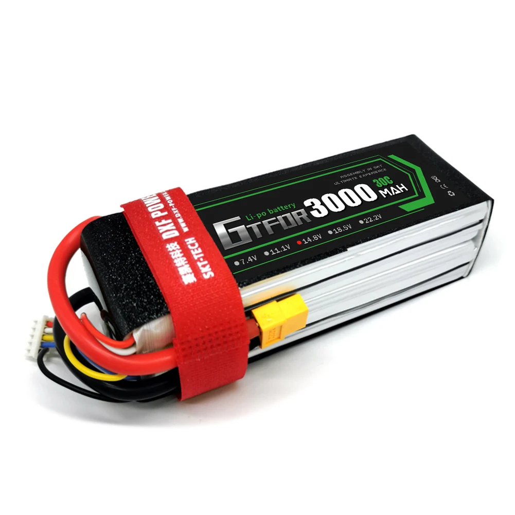 GTFDR 3000 мАч 14 8 в 30C 60C Lipo аккумулятор для квадрокоптера радиоуправляемого