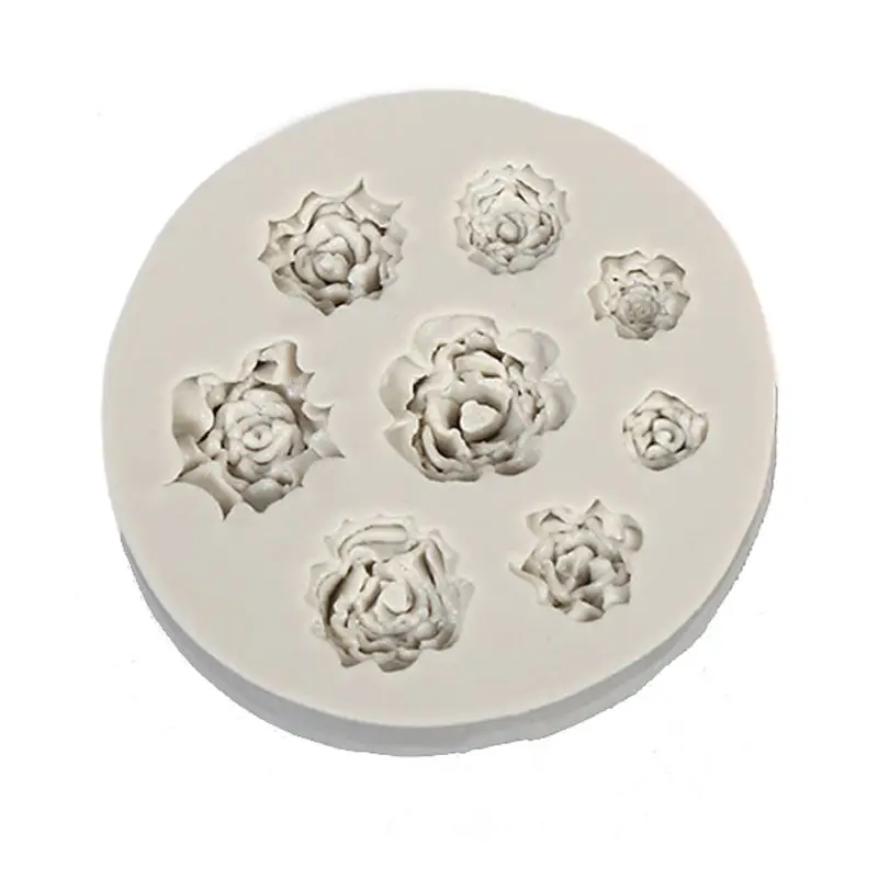 

ANGELADY 1PC Floral Silicone Mold Rose Flower Daisy Flower DIY Necklace Key Chain Pendant Tools Jewelry Making