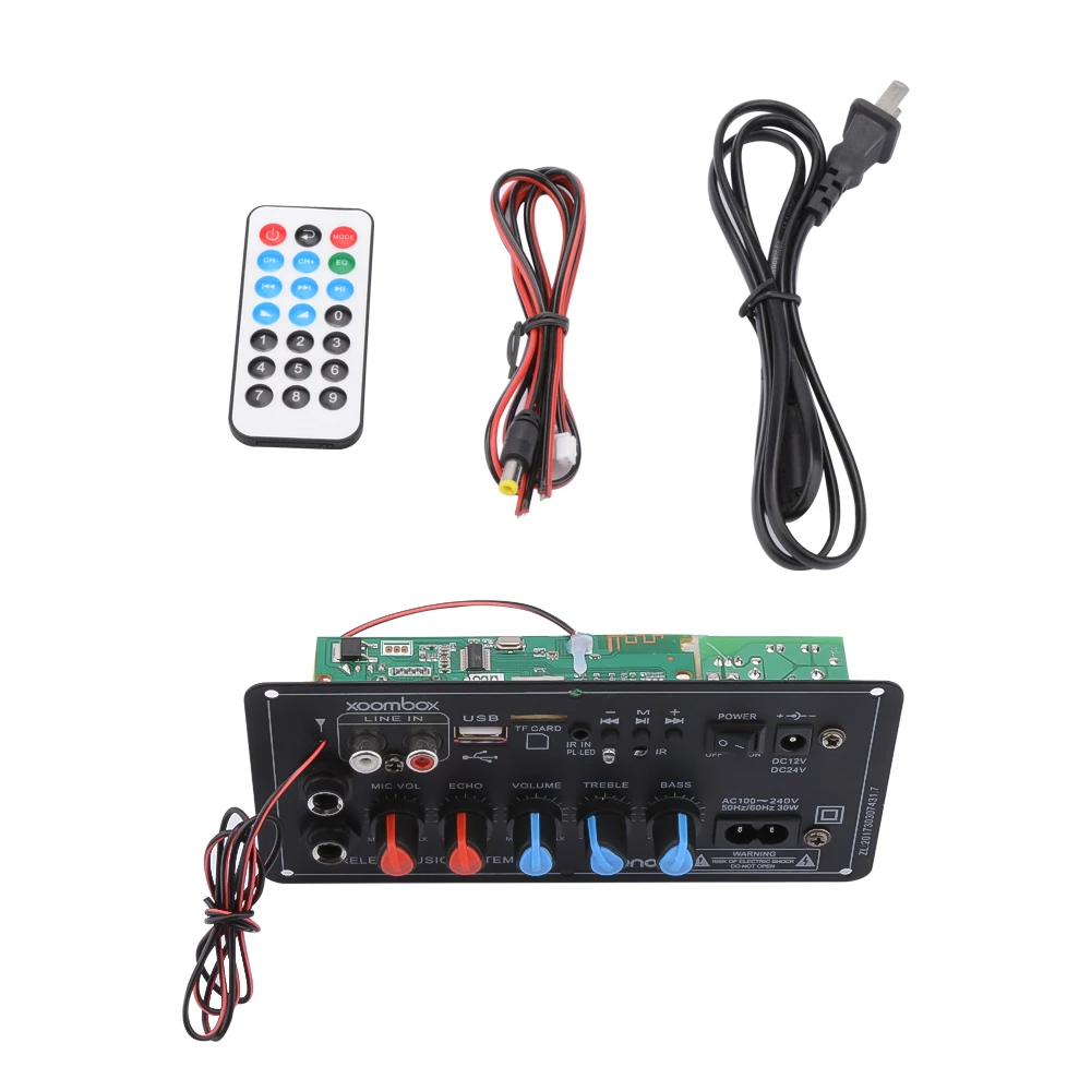 Цифровой усилитель AIYIMA с Bluetooth сабвуфер плата двойным микрофоном усилители для