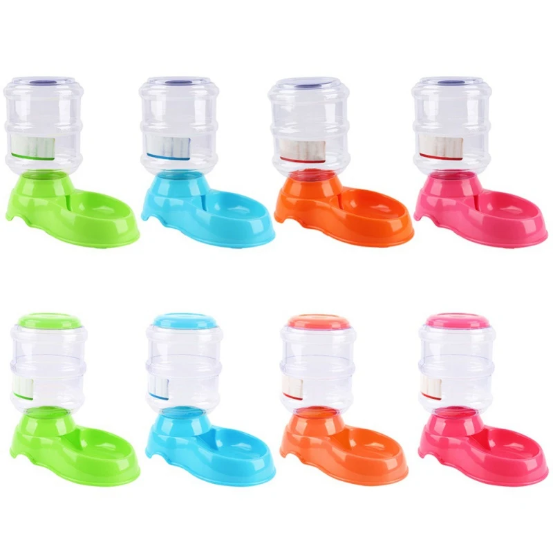 

3.5L Gravity Pet Water Dispenser Cat Automatic Feeder Plastic Dog Water Bottle Food Water Dispenser Pet Feeding Bowl for Cat Dog
