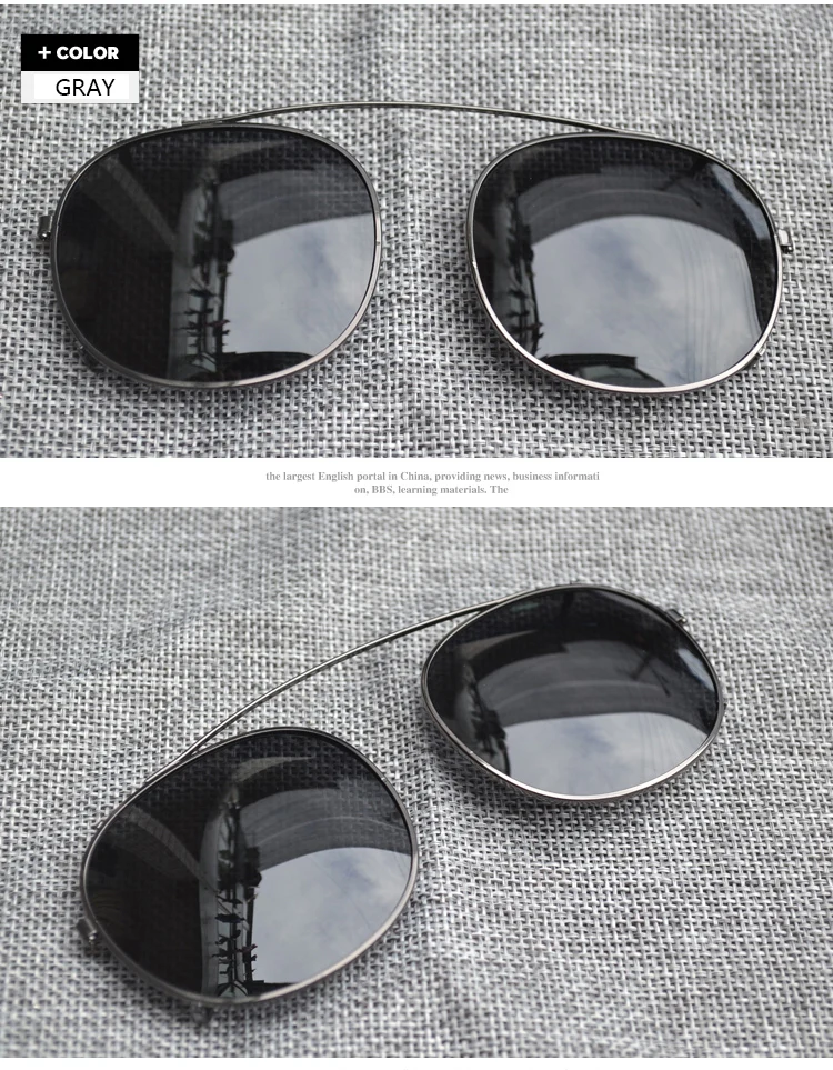 Солнцезащитные очки с клипсой Поляризованные линзы для мужчин и женщин мужские