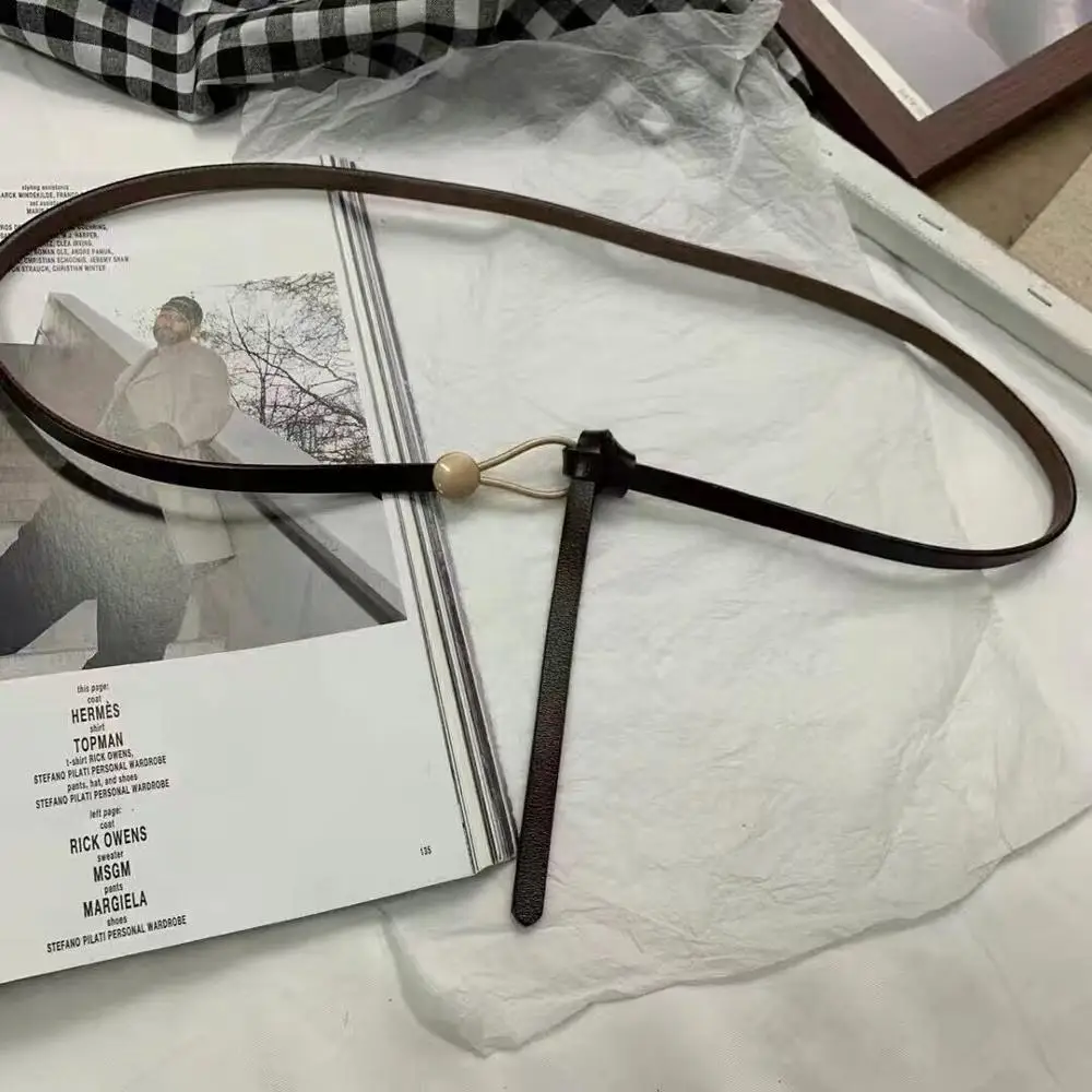 

Women Luxury Brand Belts Vintage Belt PU Leather Strap U-shaped buckle Female Designer simple style Waistband for women