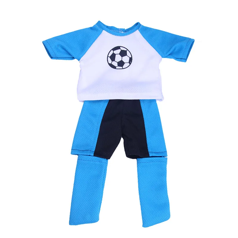 3 Styles Football Sportswear Casual Fit 18 Inch American And 43 Cm Reborn Baby Doll Clothes Our Generation Accessories For Girl  Игрушки