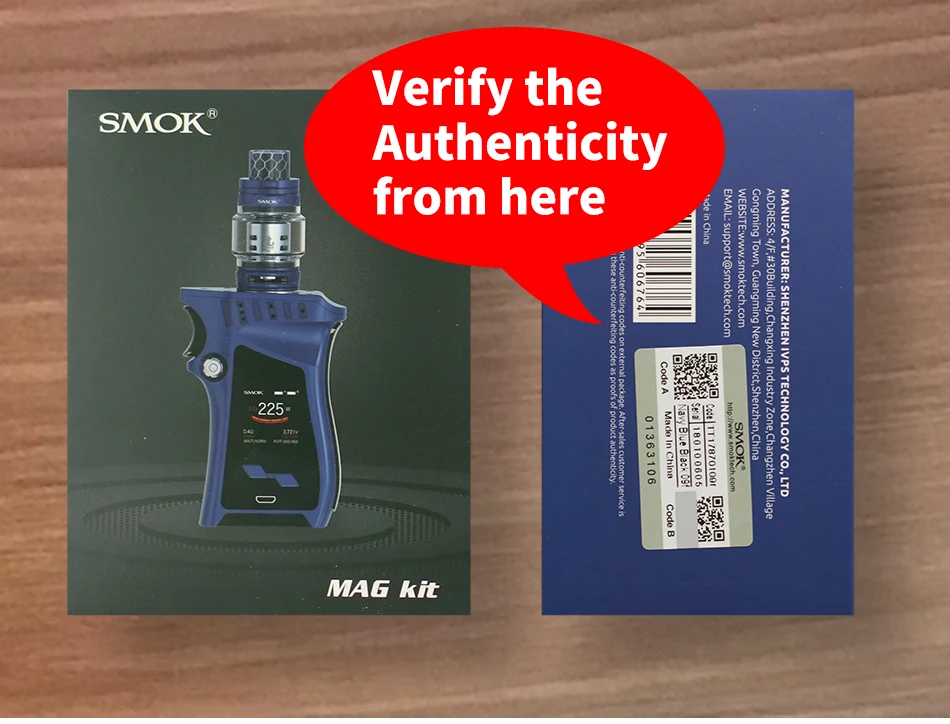 Vape Smok MAG Комплект Elektronik Sigara225W коробка мод испаритель FV12 Prince POD бак катушки сигареты электронная сигарета атомайзер S168