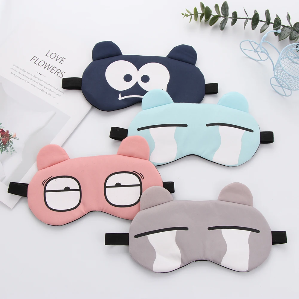 Хлопковая мультяшная маска для сна на лицо милая забавная Милая повязка глаза