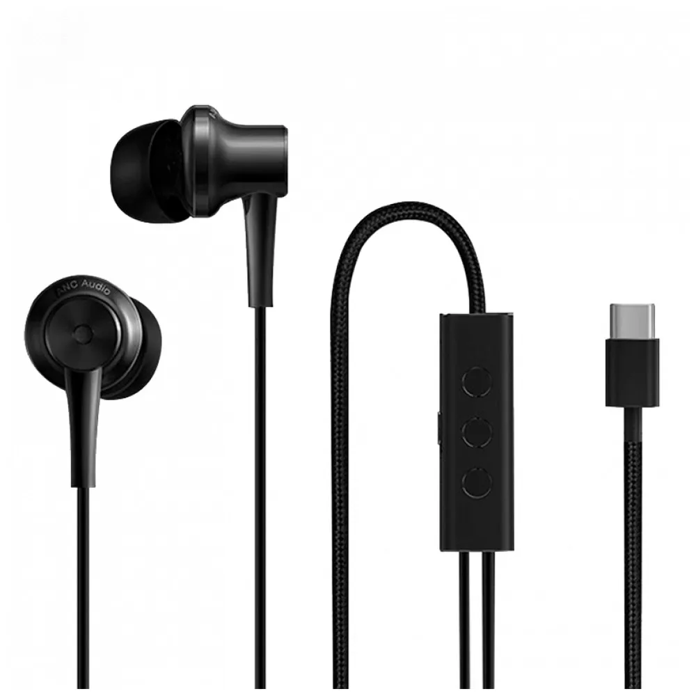Наушники проводные Xiaomi Mi Noise Cancelling Earphones (Type-C) (Black ) вкладыши | Электроника
