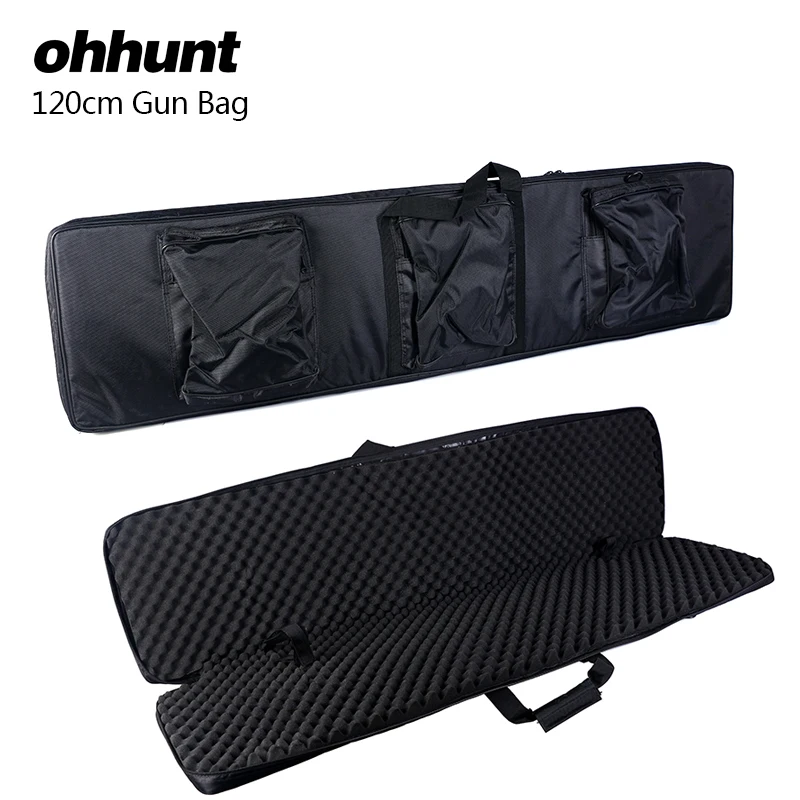 ohhunt 120cm 47 inch Shot~Gun Carrying Tactical Hunting Rifle Bags Polyester Construction Air Gun Protection Case Holsters Black | Спорт и