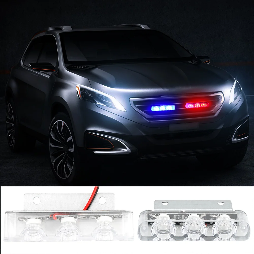 

ЭкстПредупреждение фонарь, 4 светодиода, автомобильный Грузовик, мотоцикл, полицейский мигающий светодиодный стоп-сигнал, 2 шт.