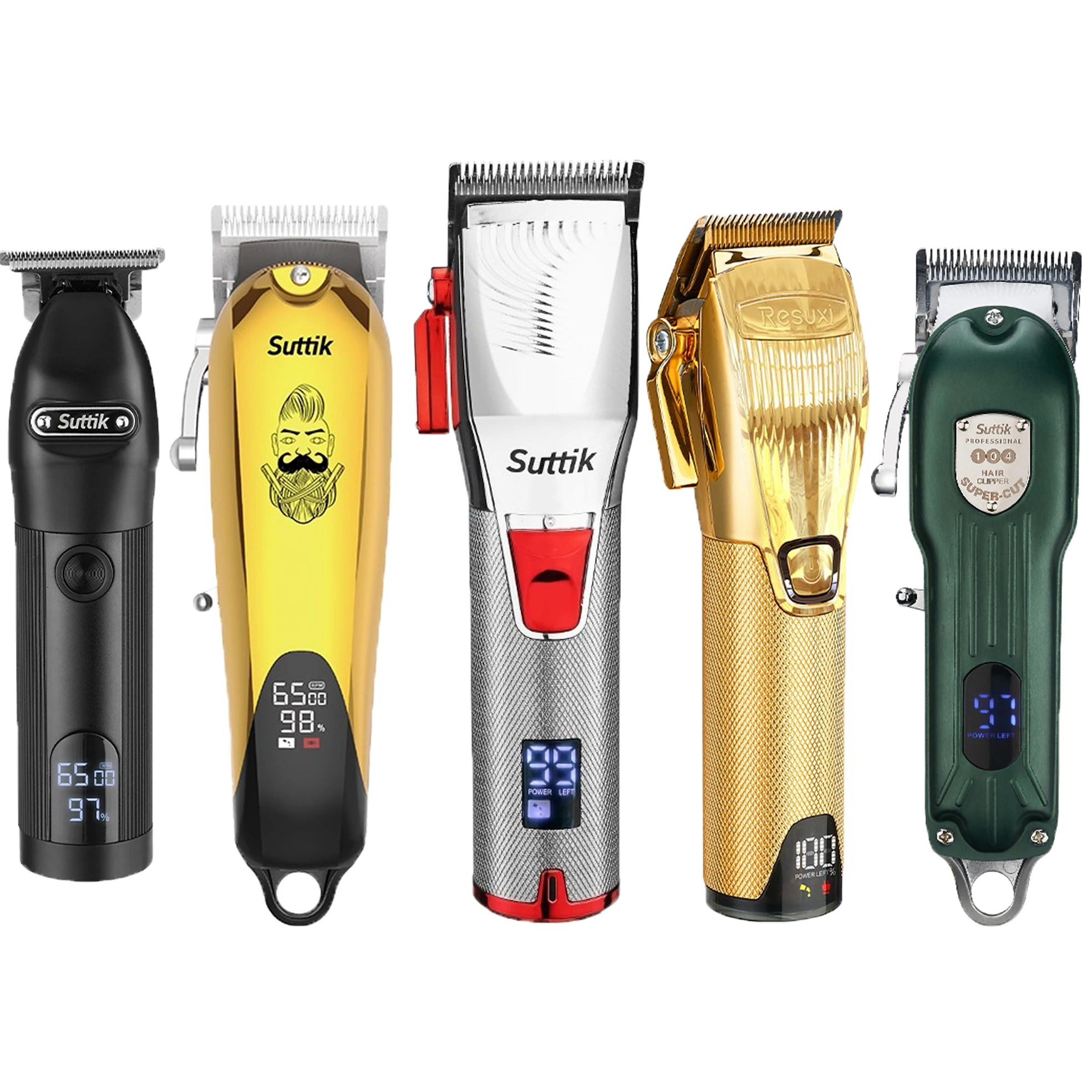 

Metal Hair Clipper Machine with LCD display Barber Shaver Professional Hair Trimmer for men USB Rechargable Hair Cutting Machine