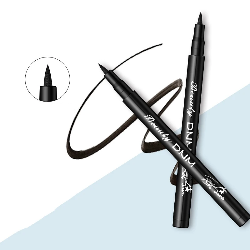 Неоновая цветная жидкая подводка для глаз в виде кошки косметика стойкая Черная