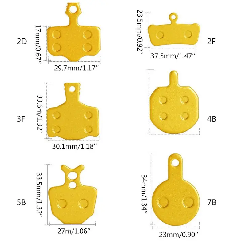 

1pair MTB Bicycle Road Bike Metal Metallic Disc Brake Pads Cycling Accessories 62KF