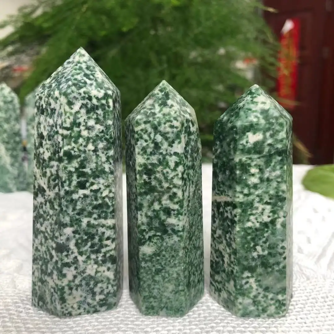 

1pc 70-90mm Natural Crystal QingHai Cui Mineral Stone Healing Stone Is Very Suitable For Home Decoration