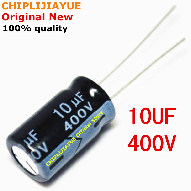 

10PCS Aluminum electrolytic capacitor 10uF 400V 10*13 10MM*13MM Electrolytic capacitor new and original IC Chipset