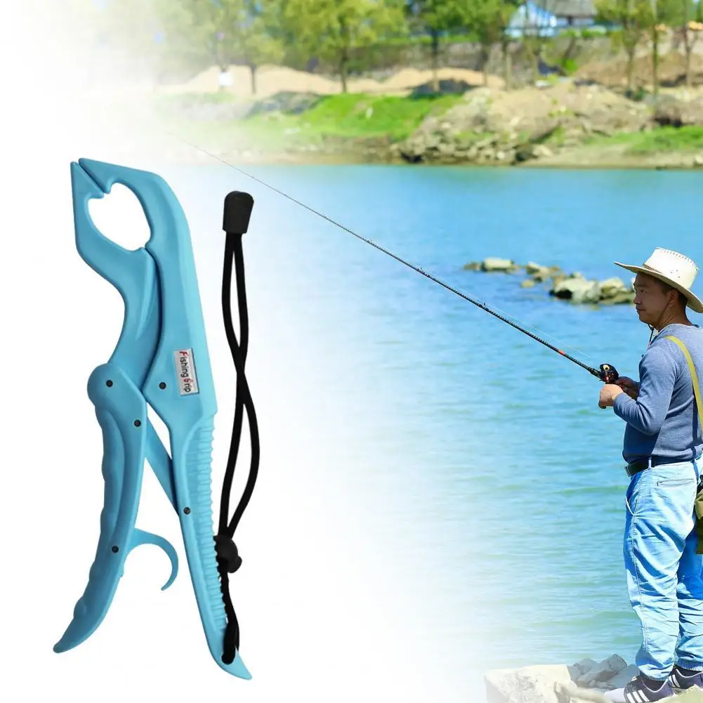 

Fishing Grip Set Anti-Slip Ergonomics Handle with T-Shaped Hook Remover Plastic Floating Fishing Pliers Holder for Outdoor