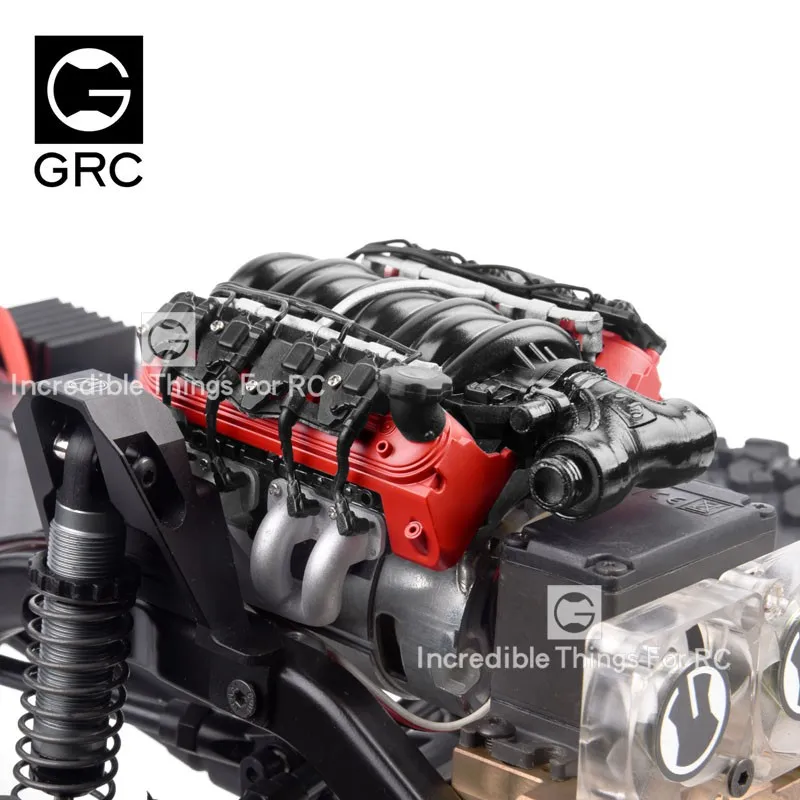 GRC RC автомобиль LS7 V8 имитирует двигатель двигателя Охлаждающие вентиляторы