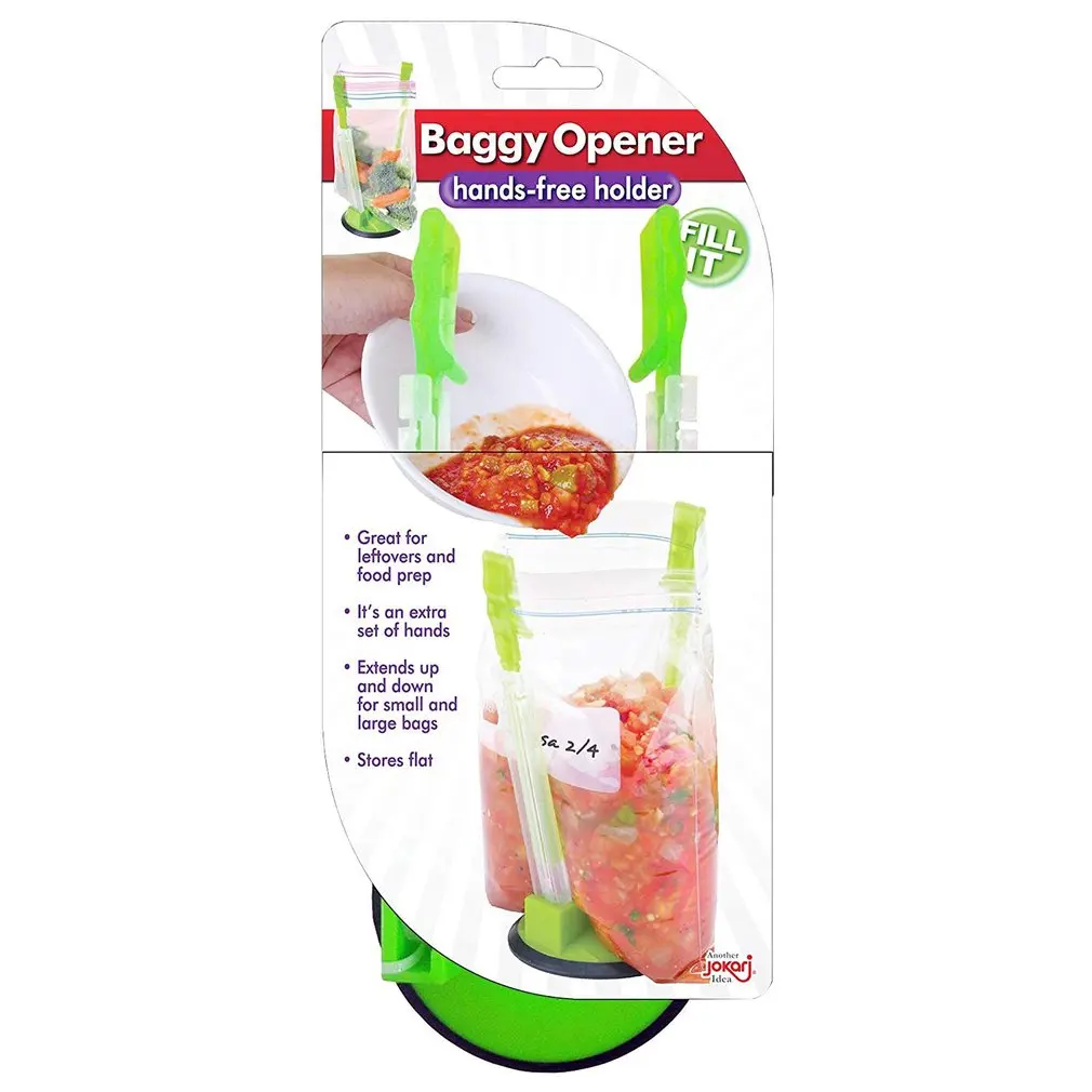 Регулируемый Нескользящие пакет для хранения на молнии сумка Клип Hands-Free Пластик