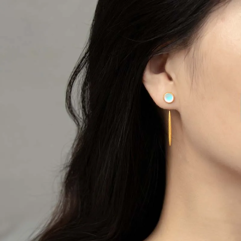 

Silver S925 Simple Elegant Glass Earrings