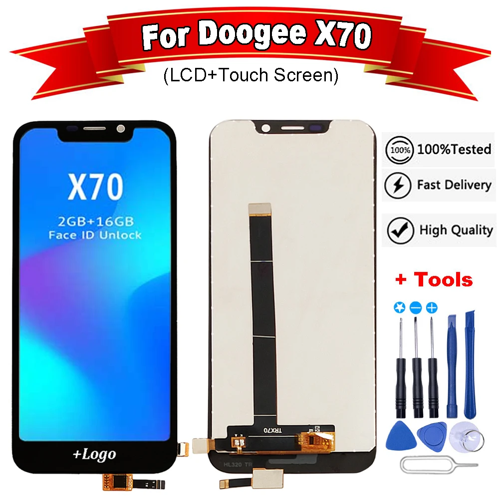 5 ''черный Для Doogee X70 ЖК дисплей Дисплей + кодирующий преобразователь
