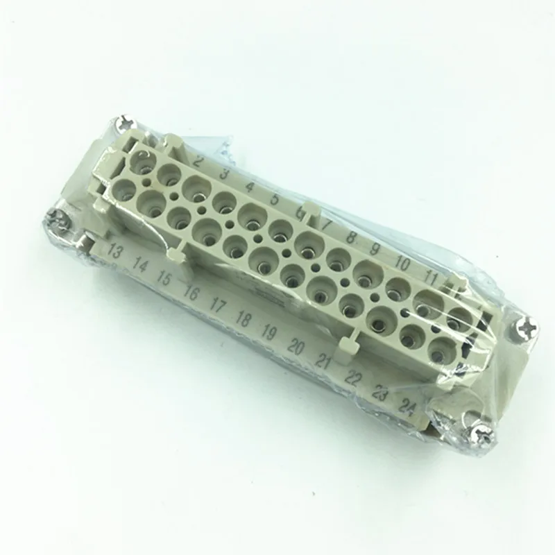 

Heavy load connector Aviation plug hot runner connector male and female plug core HDC-HE-024-M/F 24 core