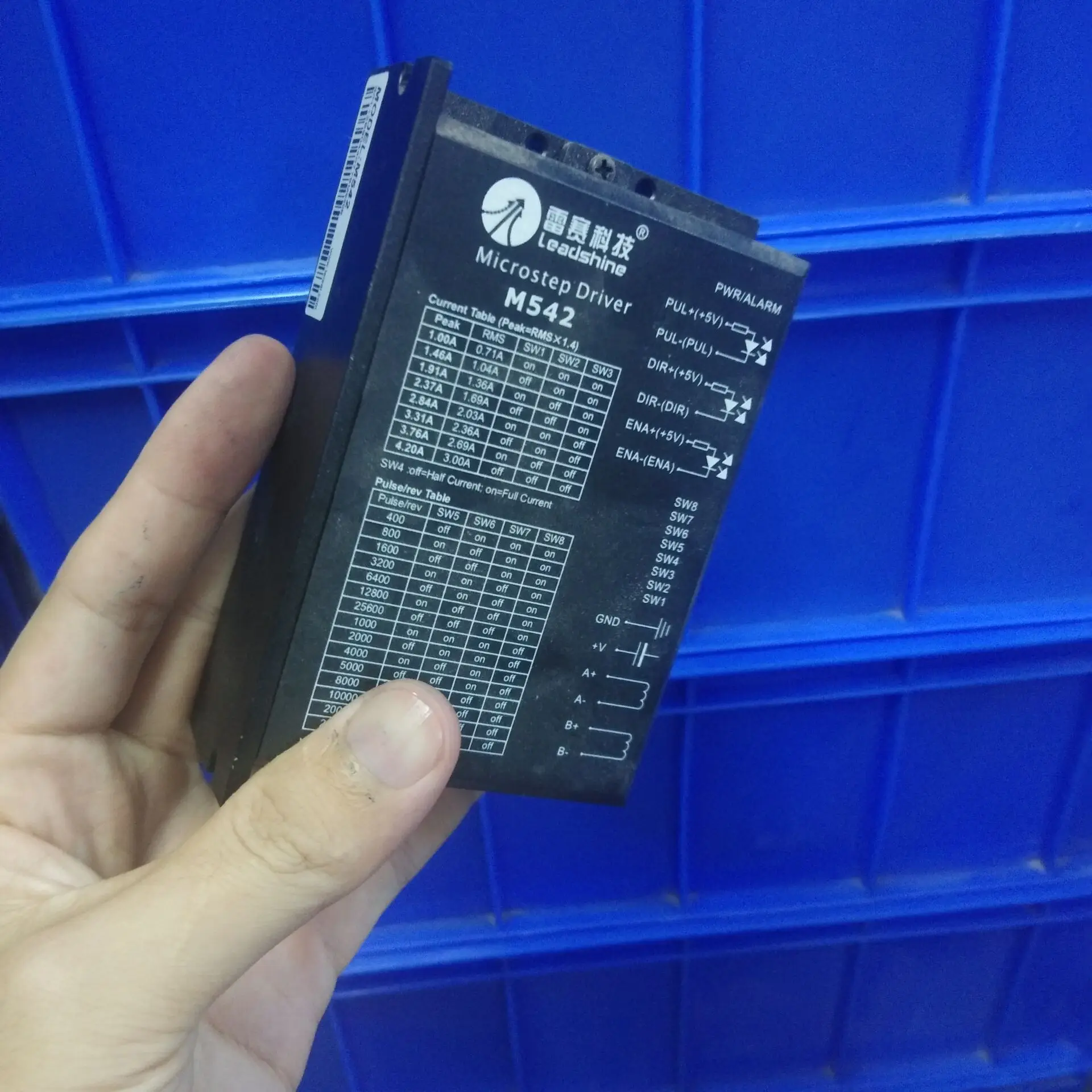 Драйвер шагового двигателя DM542 напряжение 20 50 В постоянного тока ток 1 0 а для