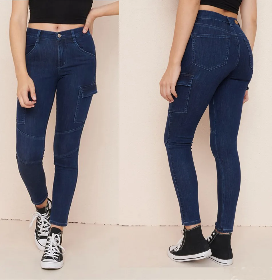 

New Women's Hip-lifting Jeans High Waist Stretch Skinny Denim Trousers 2021 Retro Washed Fashion Summwe Sexy Slim Pencil Pants