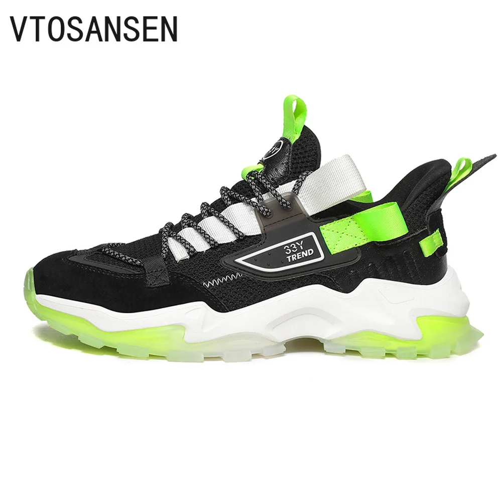 

Men's Breathable Running Dad Shoes Filas Lightweight Clunky Sneakers Size 46 Air Maxs Thick-soled Sports Men's Casual Shoes 2021