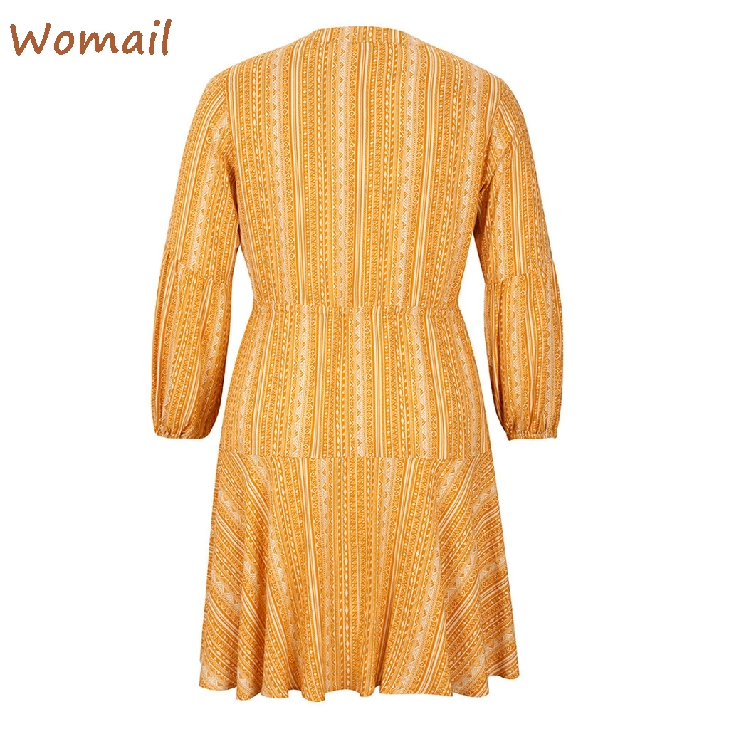 Женское богемное платье с цветочным принтом 2020 Вадим короткий рукав Ropa Mujer на