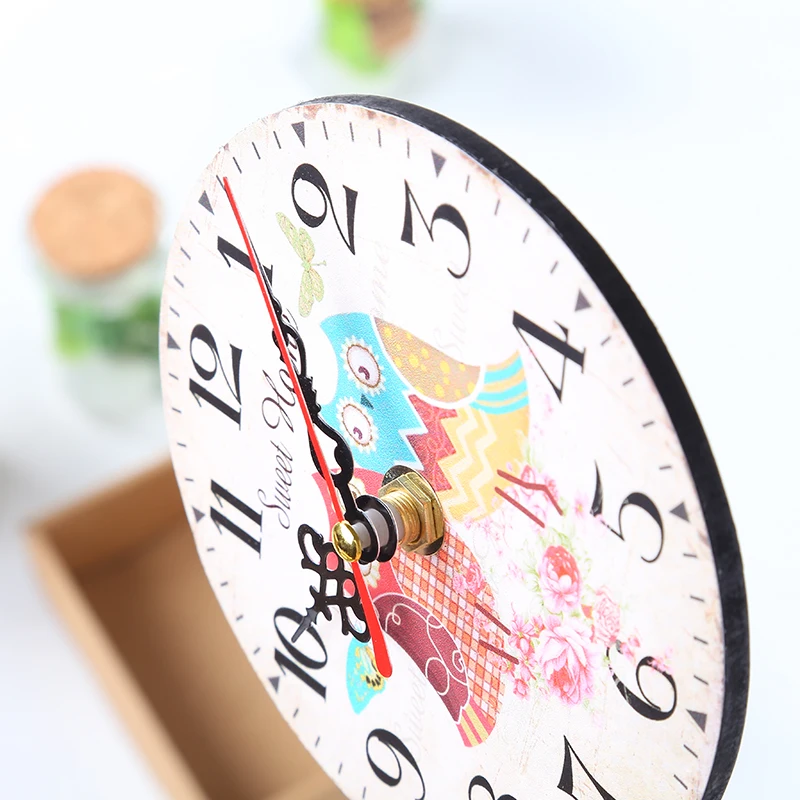 Деревянные настенные часы Uk домашний декор немой кварцевые Подвесные античный