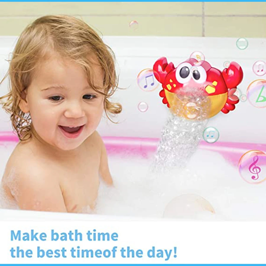 Уличная пузырчатая машина крабы лягушка музыка Детские Игрушки для ванны