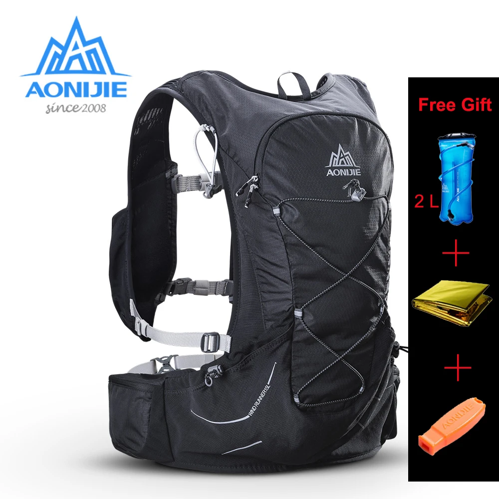 AONIJIE 15L легкий гидратационный бегущий рюкзак для пеших прогулок MTB велосипед Кемпинг марафон гоночный рюкзак сумка 2L водный Пузырь