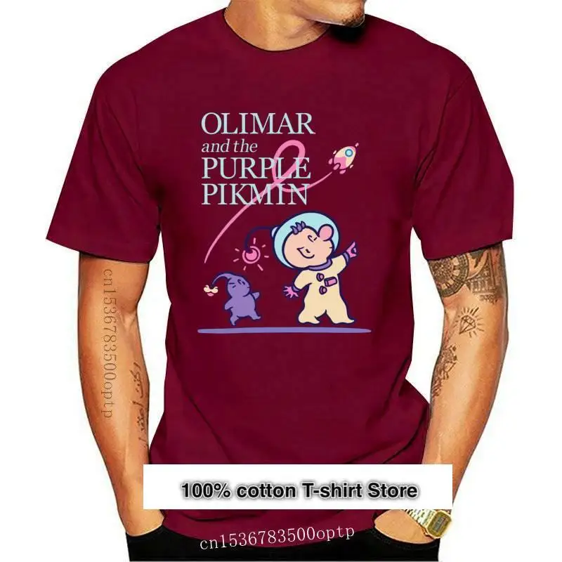 

Camiseta de Pikmin púrpura para hombre, camisa para Mujer, Nueva