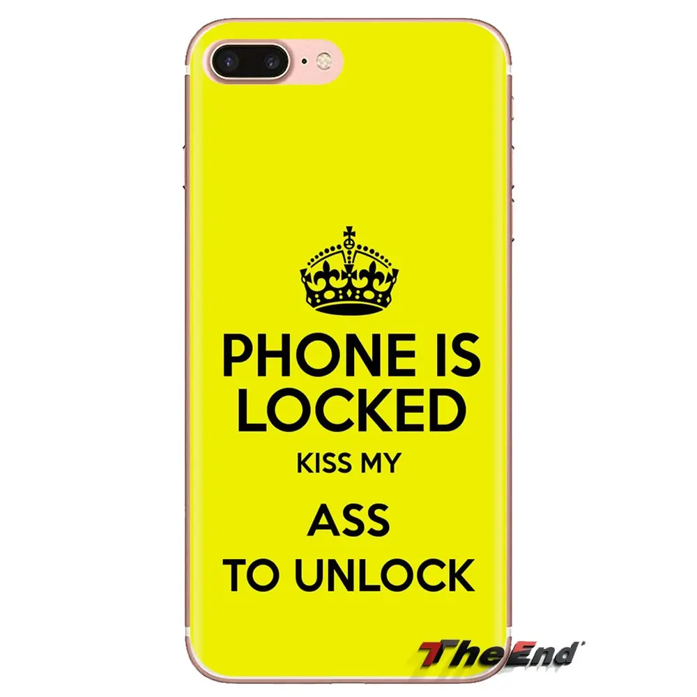 Прозрачные мягкие чехлы KIss to unlock Locked screen для Xiao mi 4 5 5s 6 A1 A2 5X6X8 9 Lite SE Pro Max Mix 2 3 2S |
