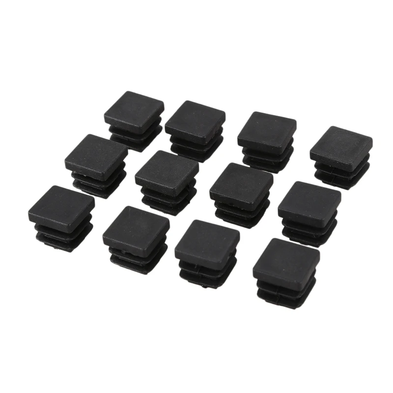 Модные 12 шт. 15 мм x 15mm пластиковые квадратные крышки трубы вставки концевые