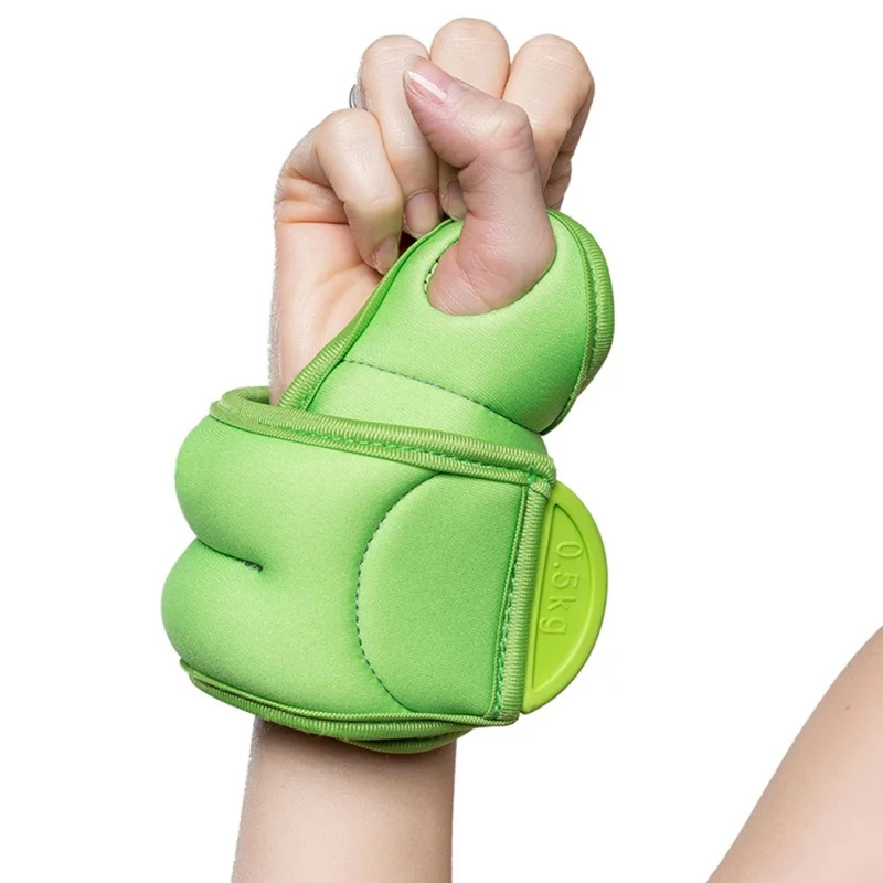 

2PCS 1kg Running Walking Hand Wrist Weights Sandbag Iron Strengthen and widen the Velcro, strong fit, not easy to fall, suitable
