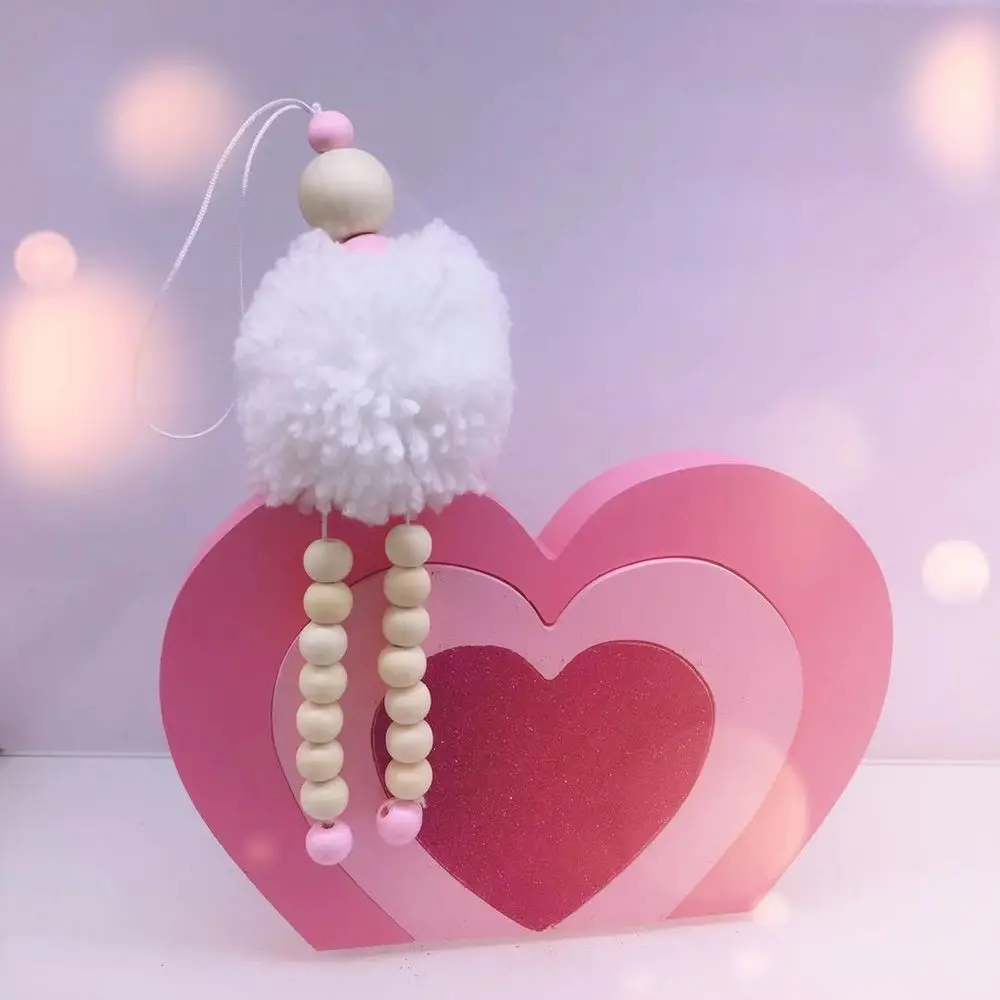 Балетная танцовщица деревянные бусины шарик для волос висячие украшения