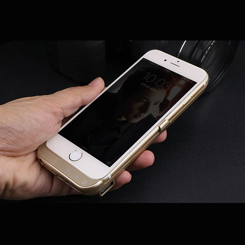 Goldfox Высокое качество 10000 мАч переносной корпус питания для Apple 6 6s 7 8 Батарея чехол внешний Зарядное устройство для iPhone 6 6s фотокамеры мгновенного действия 8 7 Чехол