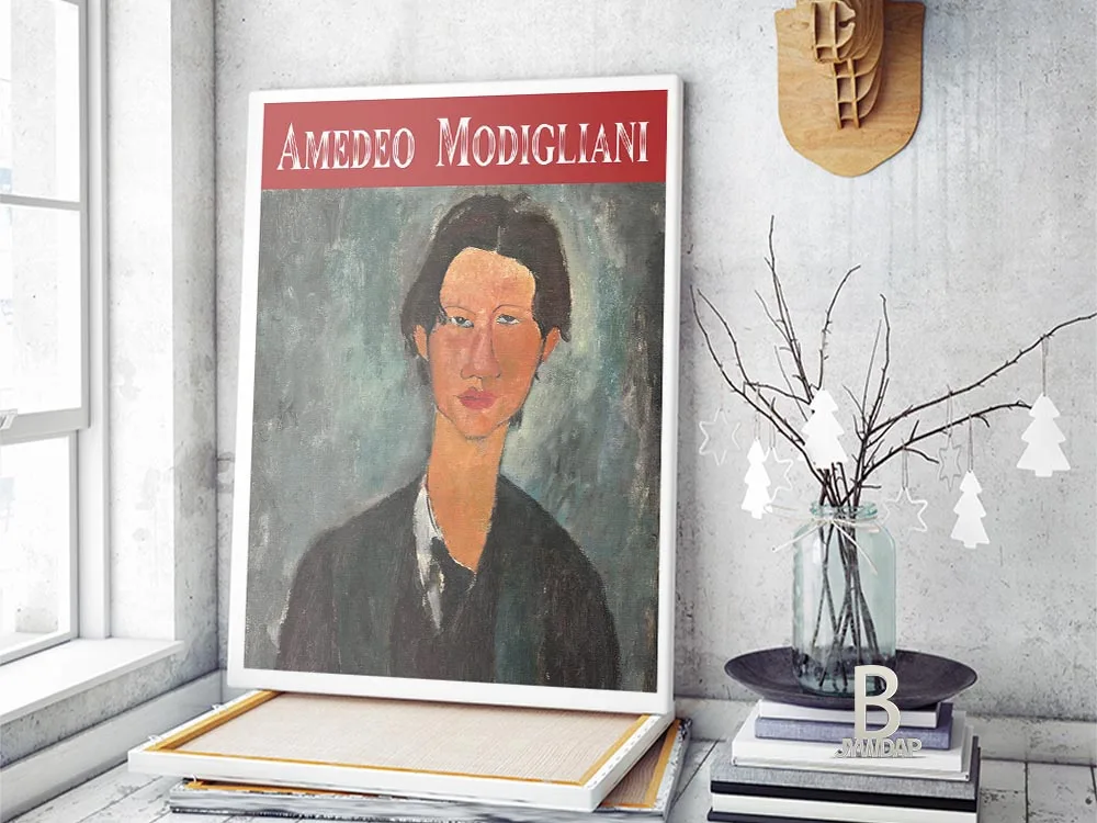 Итальянский художник Amedeo Modigliani знаменитая работа винтажная Женская фотография