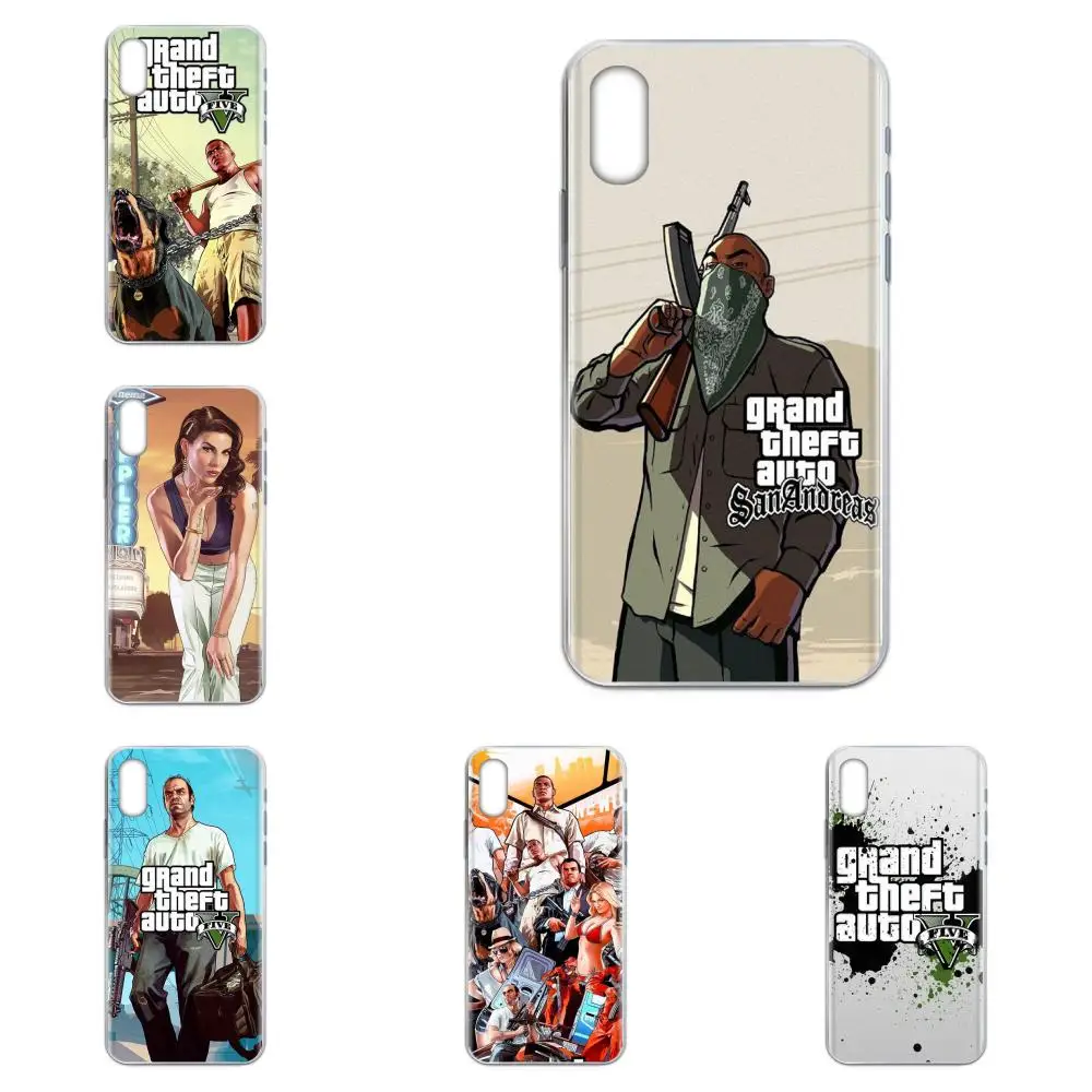 Для Huawei Honor 4C 5A 5C 5X 6 6A 6X 7 7A 7C 7X 8 8C 8S 9 10 10i 20 20i Lite рro прекрасный пила Gta Grand Theft Auto 5