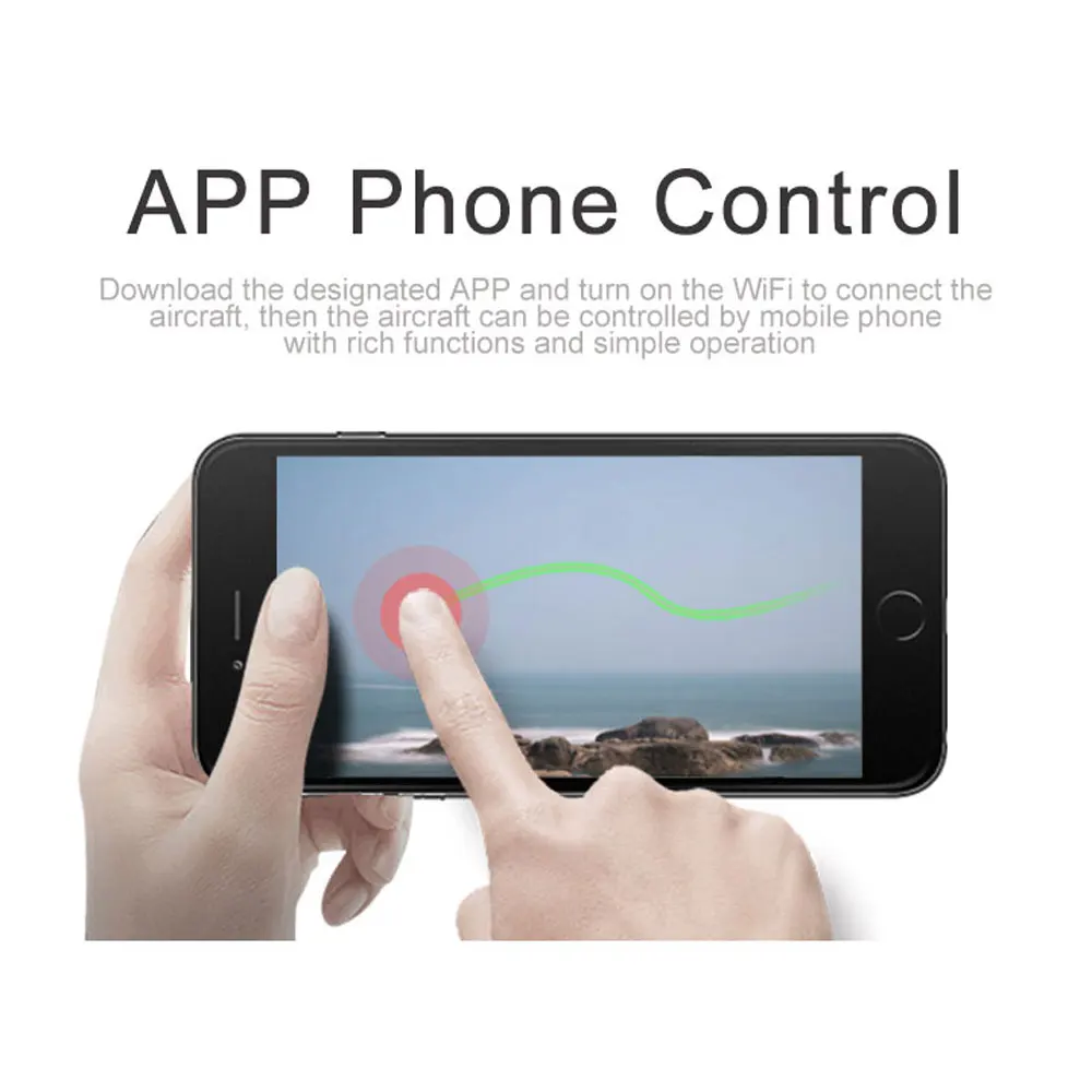 Профессиональный радиоуправляемый Дрон с GPS и камерой 1080P HD складной