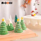 Силиконовая форма для рождественской елки m-coos, форма для мусса, украшения для Рождественского торта, форма для мороженого форма, инструменты для торта