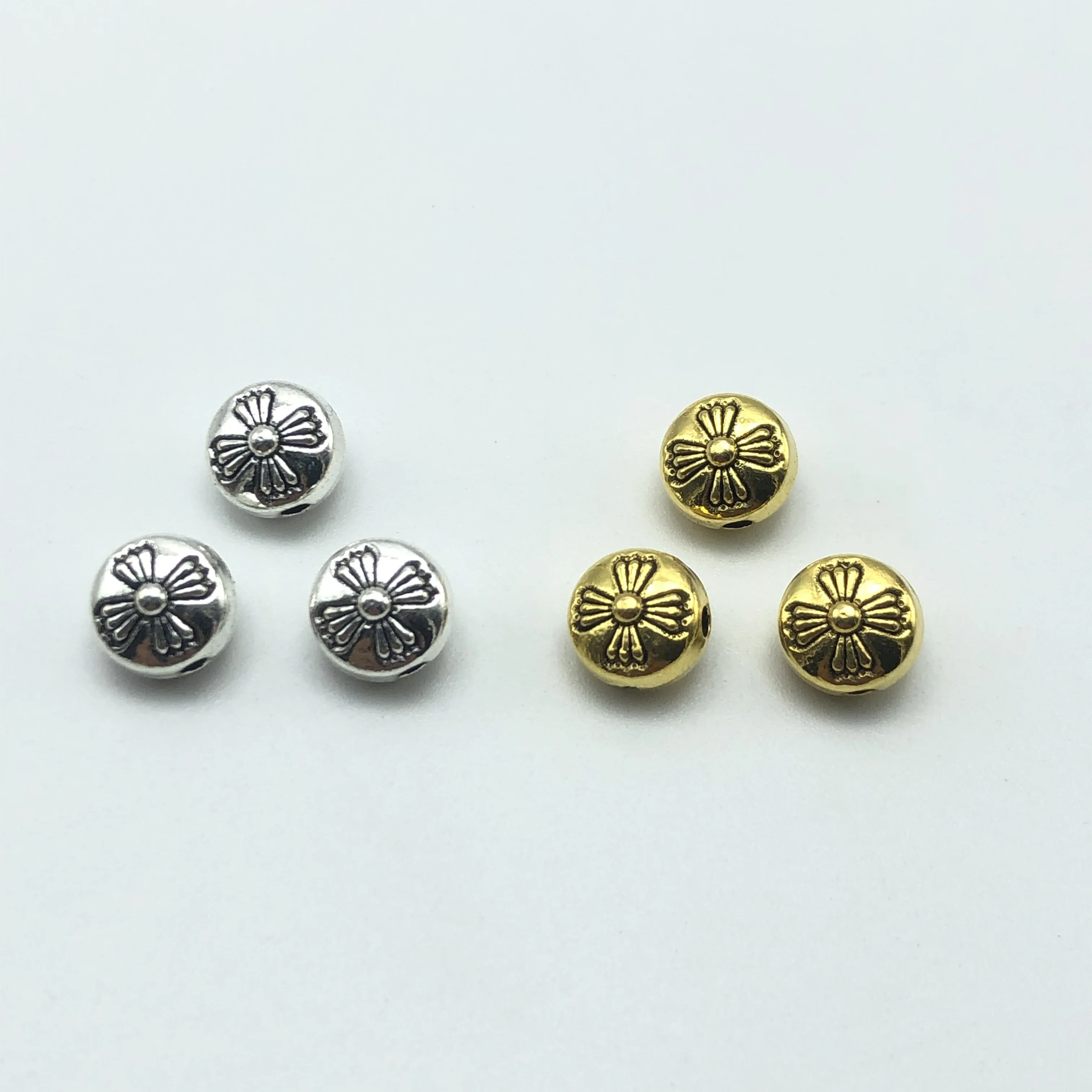 Бусины-шармы с цветком лотоса 8 мм | Украшения и аксессуары